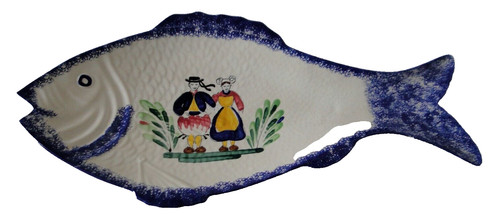 Piatto pesce ceramica - piatto, in