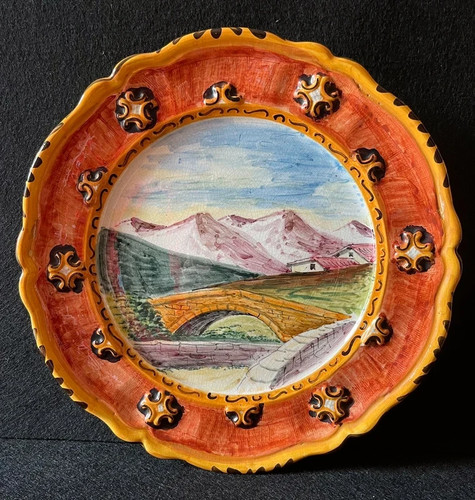 Piatto decoro parete ceramica - decoro,