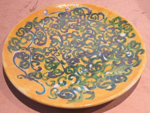 Vecchio piatto ceramica - vecchio,