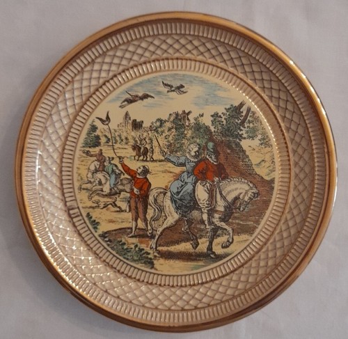 Piatto ceramica decoro giotto - piatto,