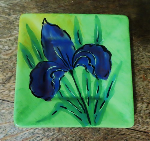 Piatto iris vietri quadrato - vietri, 5"
