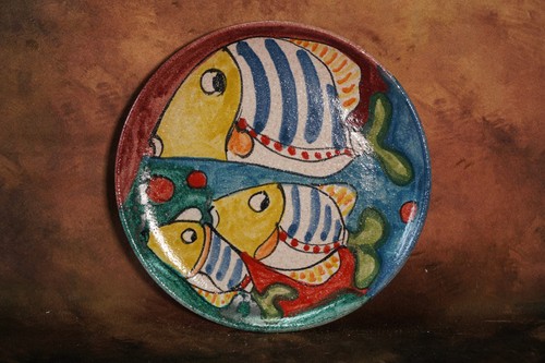 Piatto parete decoro naif - parete, "naif"
