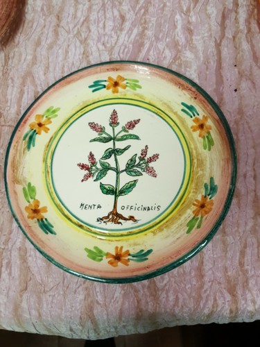 Piatto ceramica decoro - a, mano
