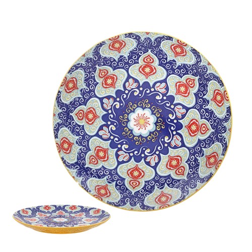 Yellow tuscany ceramic plate - tuscany,
