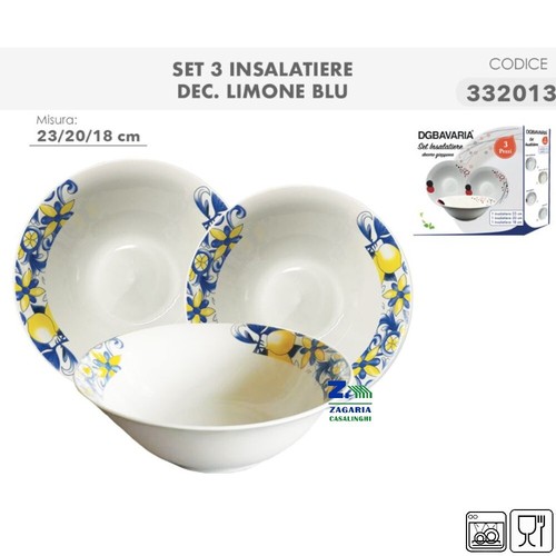 Tris set insalatiere in - 3, pz