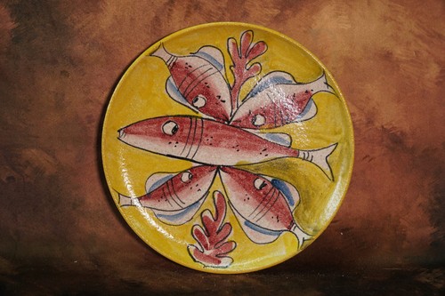 Piatto parete decoro - da, "naif"